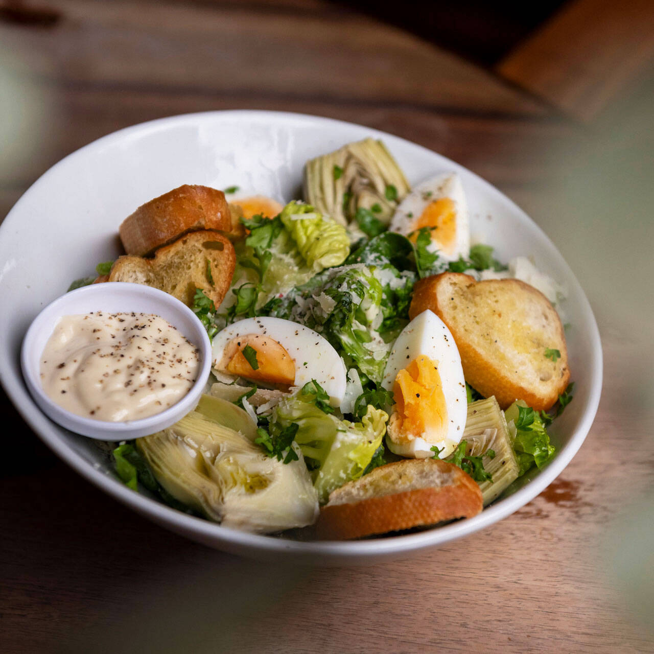 Eetcafe Festina Lente vegetarisch Caesar Salad